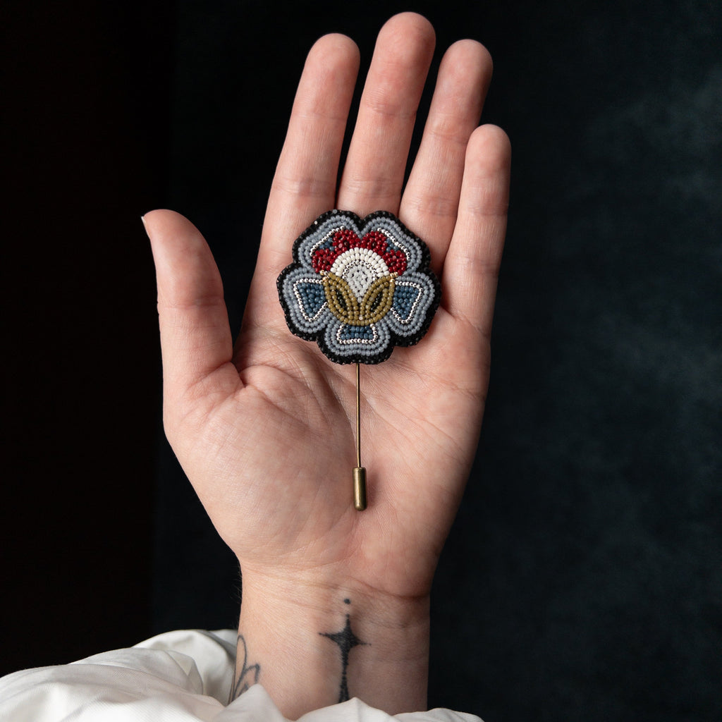 Rose Brooch | Blue