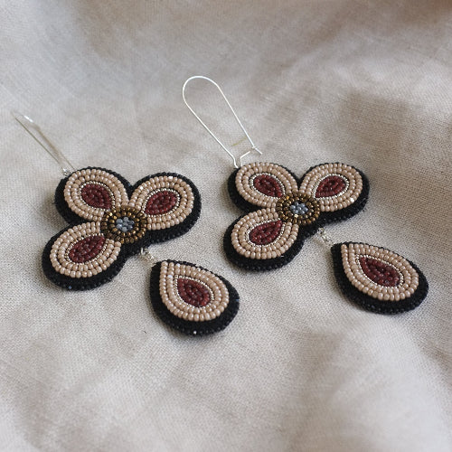 Fallen Petal Earrings | Rose