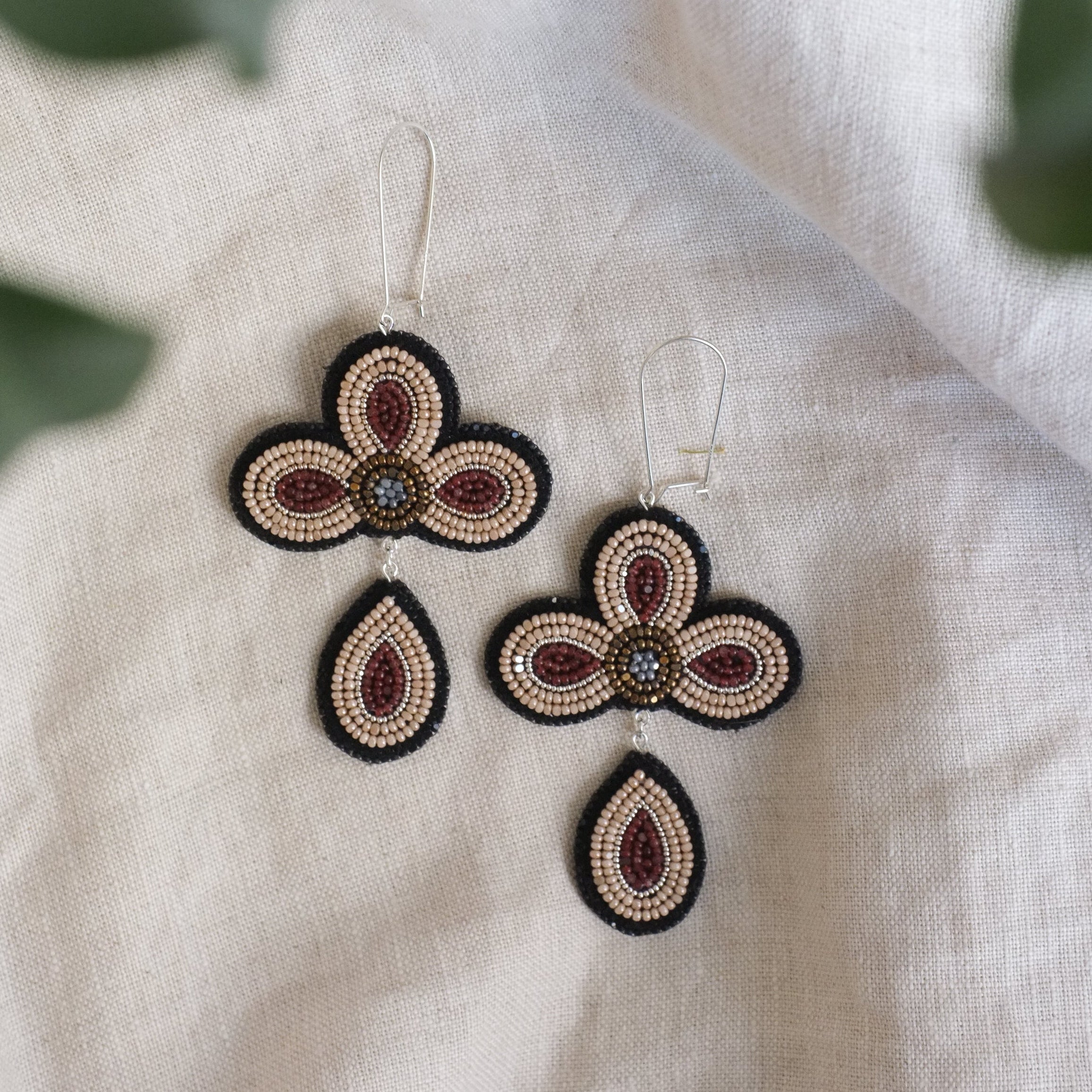 Fallen Petal Earrings | Rose