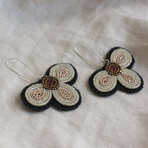 Three Petal Earrings | Opal Rose