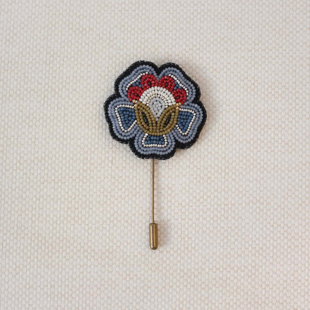 Rose Brooch | Blue