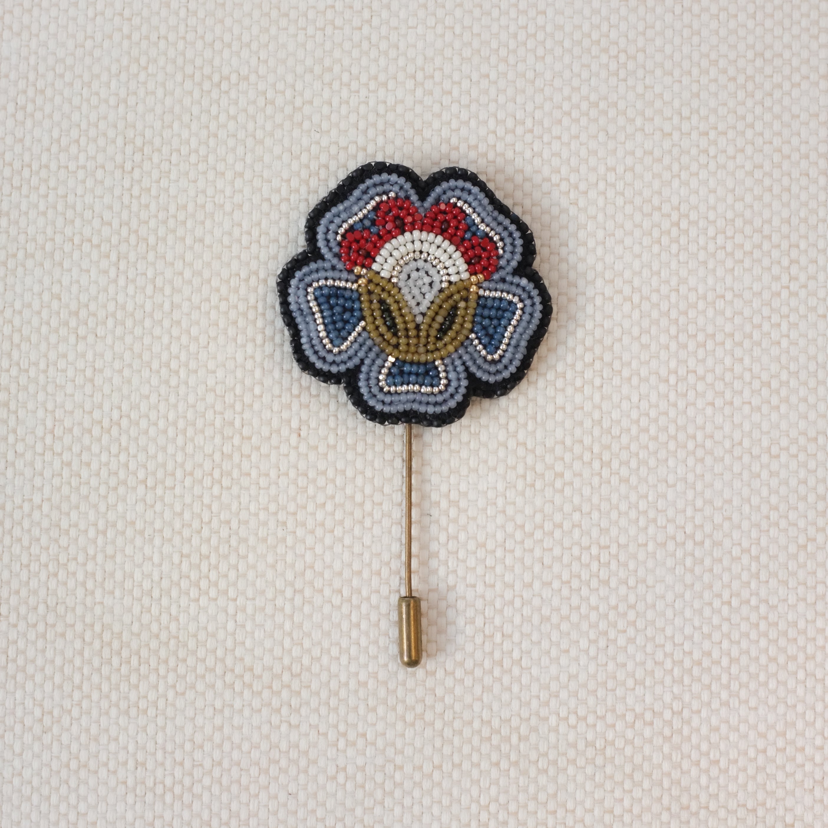 Rose Brooch | Blue