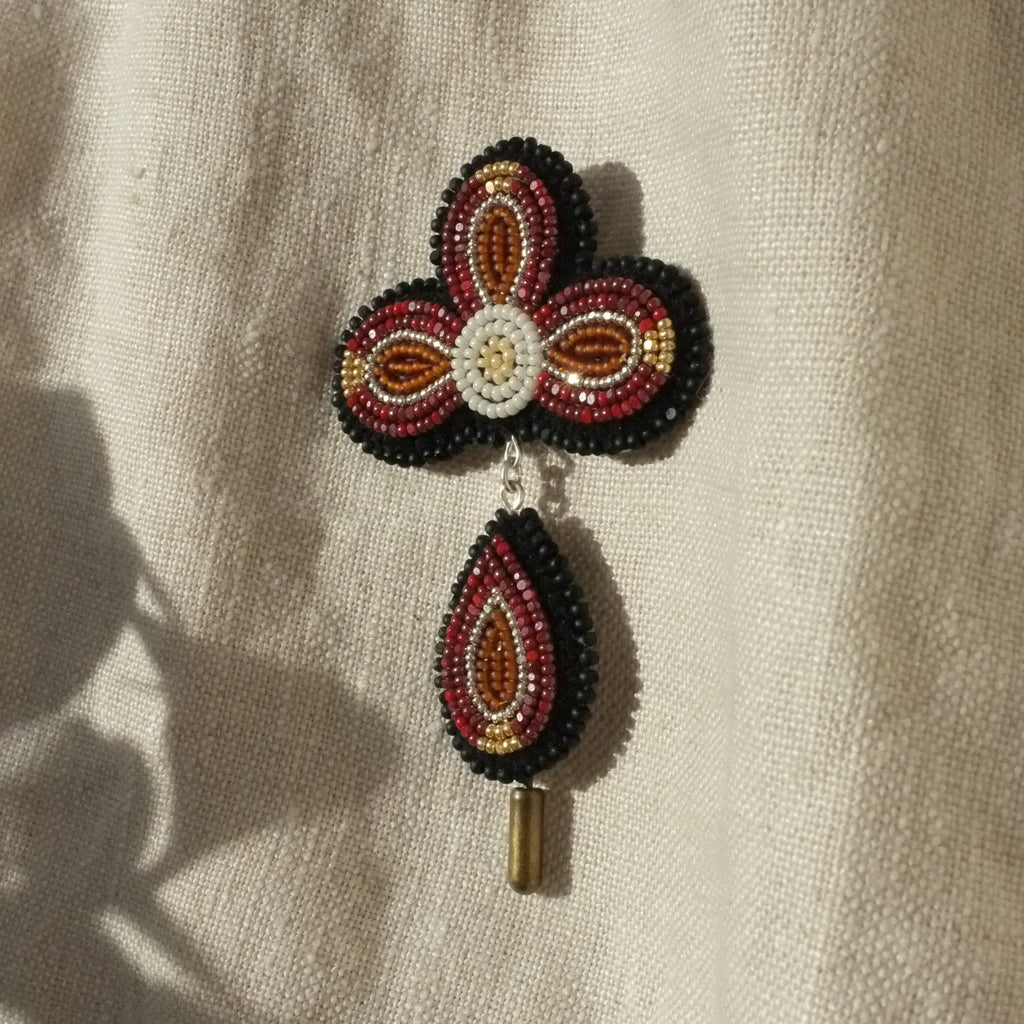 Red Fallen Petal Pin