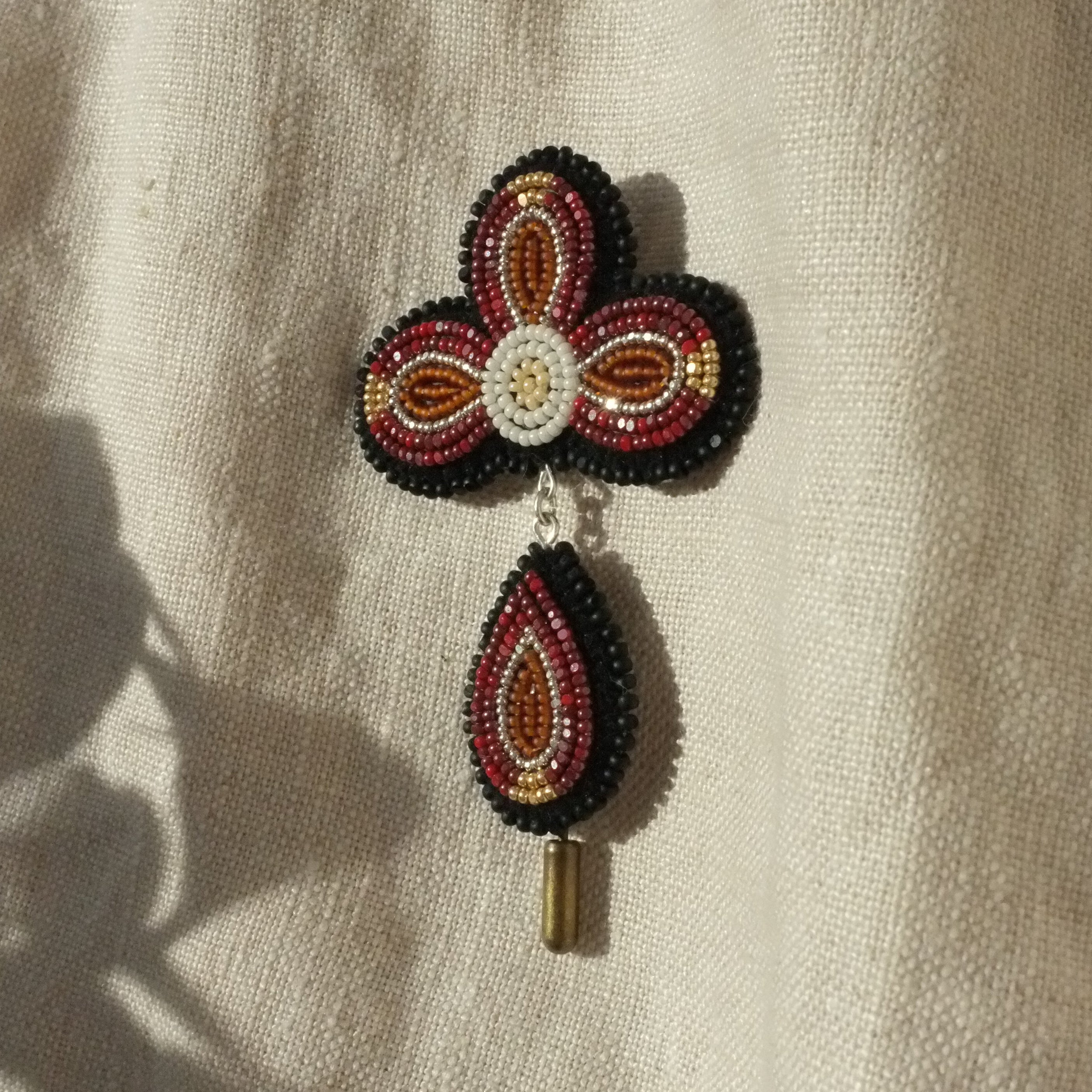 Red Fallen Petal Pin