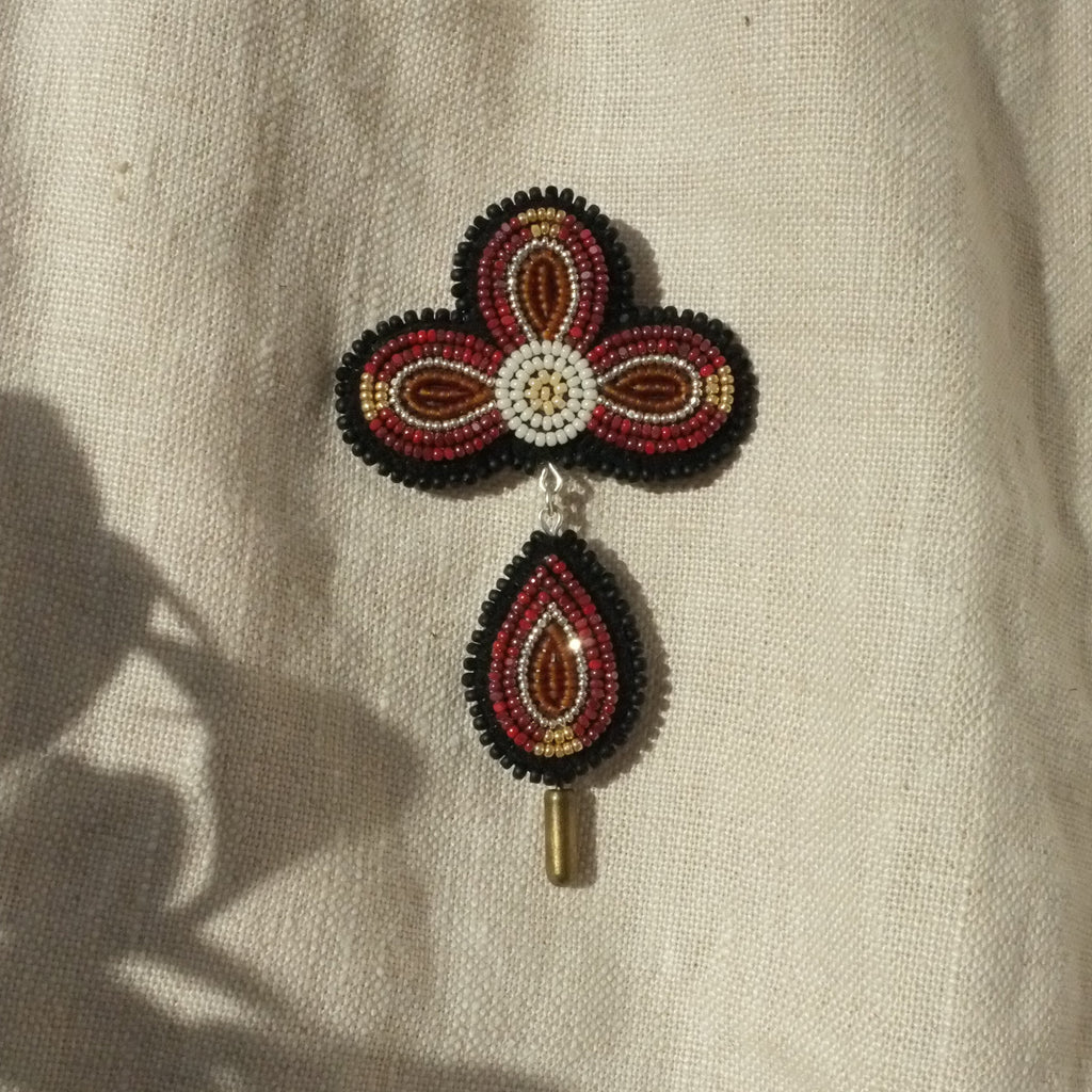 Red Fallen Petal Pin